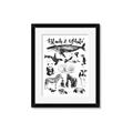 Picture of Black and white Animals _GroupedProduct_Rectangle_Portrait_Framed_Matted_