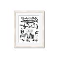 Picture of Black and white Animals _GroupedProduct_Rectangle_Portrait_Framed_Matted_