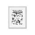 Picture of Black and white Animals _GroupedProduct_Rectangle_Portrait_Framed_Matted_