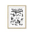 Picture of Black and white Animals _GroupedProduct_Rectangle_Portrait_Framed_Matted_