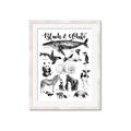 Picture of Black and white Animals _GroupedProduct_Rectangle_Portrait_Framed_Matted_