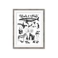 Picture of Black and white Animals _GroupedProduct_Rectangle_Portrait_Framed_Matted_
