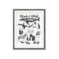 Picture of Black and white Animals _GroupedProduct_Rectangle_Portrait_Framed_Matted_