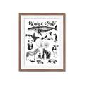 Picture of Black and white Animals _GroupedProduct_Rectangle_Portrait_Framed_Matted_