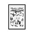 Picture of Black and white Animals _GroupedProduct_Rectangle_Portrait_Framed_Matted_