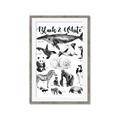Picture of Black and white Animals _GroupedProduct_Rectangle_Portrait_Framed_Matted_