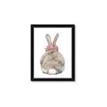 Picture of Behind Bunny with Flowers _GroupedProduct_Rectangle_Portrait_Framed_Matted_