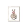 Picture of Behind Bunny with Flowers _GroupedProduct_Rectangle_Portrait_Framed_Matted_