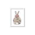 Picture of Behind Bunny with Flowers _GroupedProduct_Rectangle_Portrait_Framed_Matted_