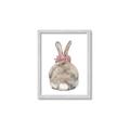 Picture of Behind Bunny with Flowers _GroupedProduct_Rectangle_Portrait_Framed_Matted_
