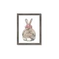 Picture of Behind Bunny with Flowers _GroupedProduct_Rectangle_Portrait_Framed_Matted_