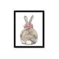 Picture of Behind Bunny with Flowers _GroupedProduct_Rectangle_Portrait_Framed_Matted_