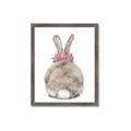 Picture of Behind Bunny with Flowers _GroupedProduct_Rectangle_Portrait_Framed_Matted_