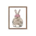 Picture of Behind Bunny with Flowers _GroupedProduct_Rectangle_Portrait_Framed_Matted_