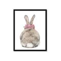 Picture of Behind Bunny with Flowers _GroupedProduct_Rectangle_Portrait_Framed_Matted_