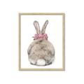 Picture of Behind Bunny with Flowers _GroupedProduct_Rectangle_Portrait_Framed_Matted_