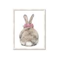 Picture of Behind Bunny with Flowers _GroupedProduct_Rectangle_Portrait_Framed_Matted_