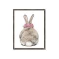Picture of Behind Bunny with Flowers _GroupedProduct_Rectangle_Portrait_Framed_Matted_