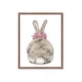 Picture of Behind Bunny with Flowers _GroupedProduct_Rectangle_Portrait_Framed_Matted_