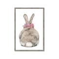 Picture of Behind Bunny with Flowers _GroupedProduct_Rectangle_Portrait_Framed_Matted_