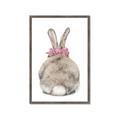 Picture of Behind Bunny with Flowers _GroupedProduct_Rectangle_Portrait_Framed_Matted_