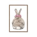 Picture of Behind Bunny with Flowers _GroupedProduct_Rectangle_Portrait_Framed_Matted_