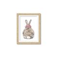Picture of Behind Bunny with Flowers _GroupedProduct_Rectangle_Portrait_Framed_Matted_