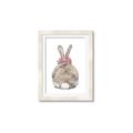 Picture of Behind Bunny with Flowers _GroupedProduct_Rectangle_Portrait_Framed_Matted_