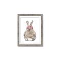 Picture of Behind Bunny with Flowers _GroupedProduct_Rectangle_Portrait_Framed_Matted_