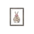 Picture of Behind Bunny with Flowers _GroupedProduct_Rectangle_Portrait_Framed_Matted_