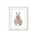 Picture of Behind Bunny with Flowers _GroupedProduct_Rectangle_Portrait_Framed_Matted_
