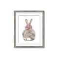 Picture of Behind Bunny with Flowers _GroupedProduct_Rectangle_Portrait_Framed_Matted_