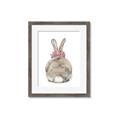 Picture of Behind Bunny with Flowers _GroupedProduct_Rectangle_Portrait_Framed_Matted_