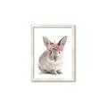Picture of Floral In Front Bunny _GroupedProduct_Rectangle_Portrait_Framed_Matted_