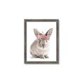 Picture of Floral In Front Bunny _GroupedProduct_Rectangle_Portrait_Framed_Matted_