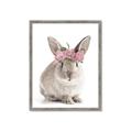 Picture of Floral In Front Bunny _GroupedProduct_Rectangle_Portrait_Framed_Matted_