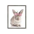 Picture of Floral In Front Bunny _GroupedProduct_Rectangle_Portrait_Framed_Matted_