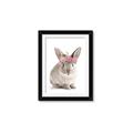Picture of Floral In Front Bunny _GroupedProduct_Rectangle_Portrait_Framed_Matted_