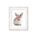 Picture of Floral In Front Bunny _GroupedProduct_Rectangle_Portrait_Framed_Matted_
