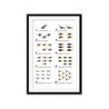 Picture of Dino Number Chart II  _GroupedProduct_Rectangle_Portrait_Framed_Matted_