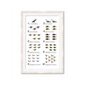 Picture of Dino Number Chart II  _GroupedProduct_Rectangle_Portrait_Framed_Matted_