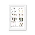 Picture of Dino Number Chart II  _GroupedProduct_Rectangle_Portrait_Framed_Matted_