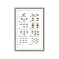 Picture of Dino Number Chart II  _GroupedProduct_Rectangle_Portrait_Framed_Matted_