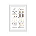 Picture of Dino Number Chart II  _GroupedProduct_Rectangle_Portrait_Framed_Matted_