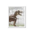Picture of Forest Dino I  _GroupedProduct_Rectangle_Portrait_Framed_Matted_