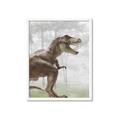 Picture of Forest Dino I  _GroupedProduct_Rectangle_Portrait_Framed_Matted_