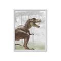 Picture of Forest Dino I  _GroupedProduct_Rectangle_Portrait_Framed_Matted_