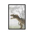 Picture of Forest Dino II _GroupedProduct_Rectangle_Portrait_Framed_Matted_