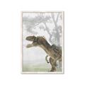 Picture of Forest Dino II _GroupedProduct_Rectangle_Portrait_Framed_Matted_