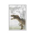Picture of Forest Dino II _GroupedProduct_Rectangle_Portrait_Framed_Matted_